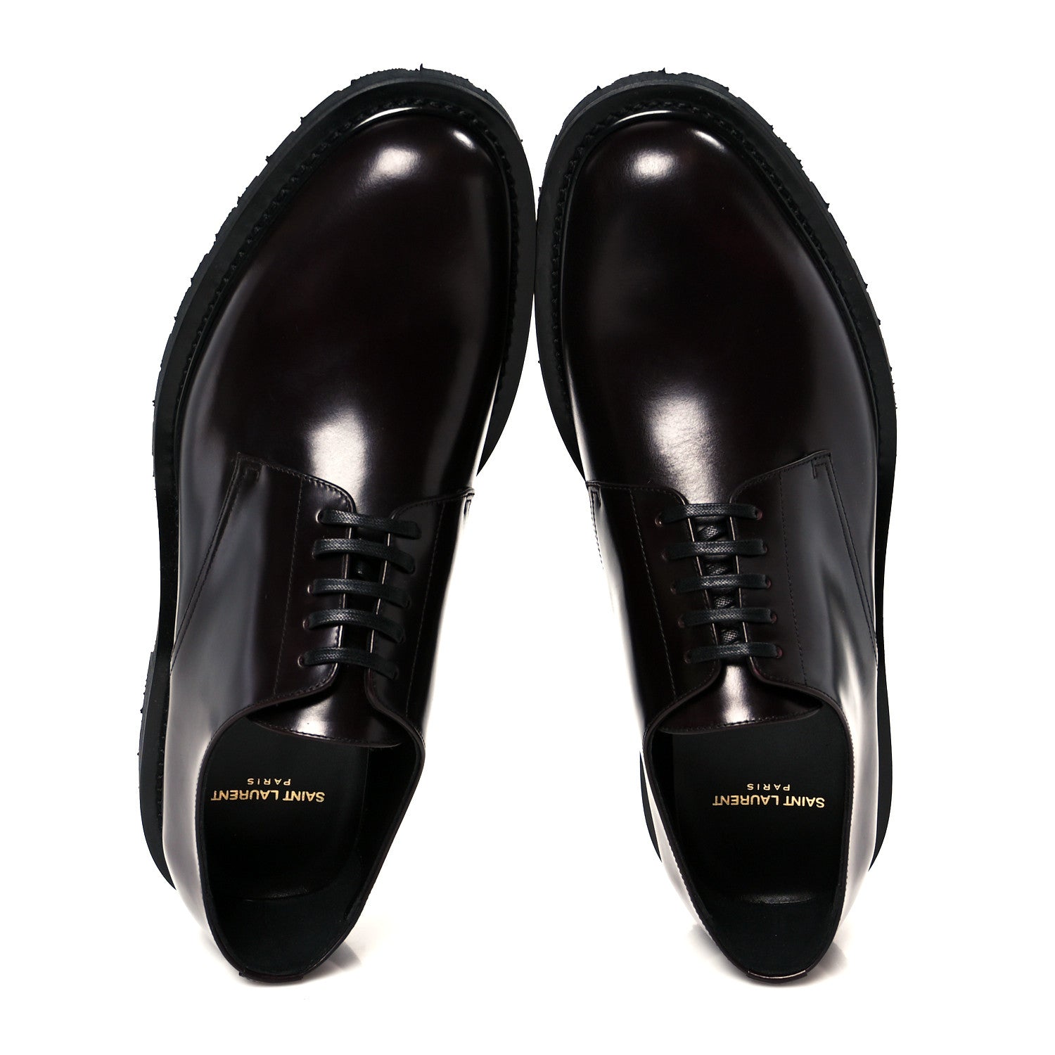 Saint Laurent Calfskin Mens Army 20 Derby Shoes 42.5 Dark Wine 1794568 –  FASHIONPHILE