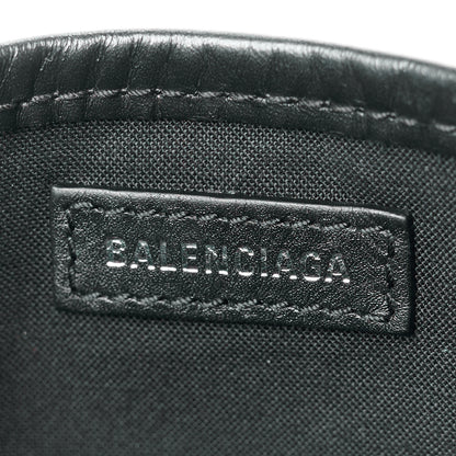 Balenciaga Cotton Canvas Satin Calfskin Leopard Print Navy Cabas XS Beige Black 8 of 12