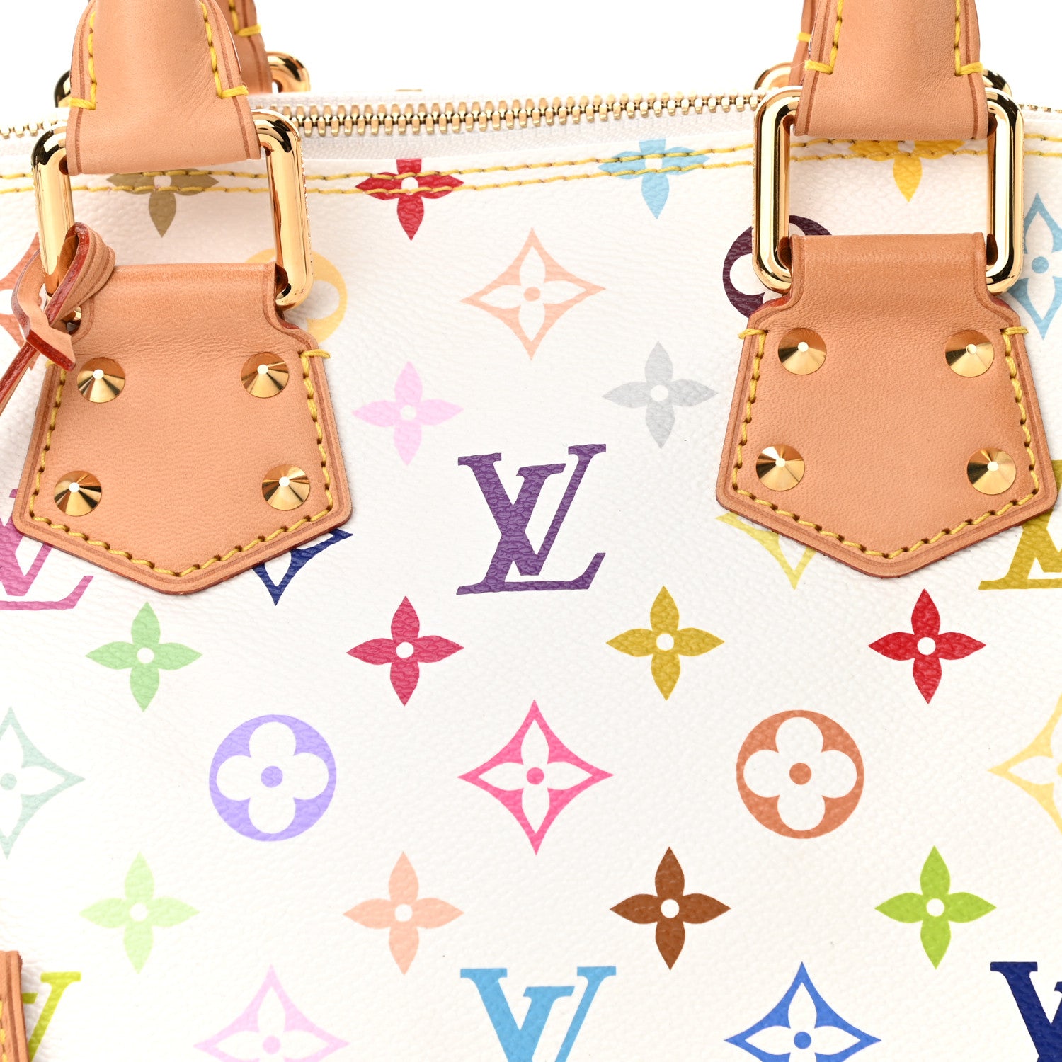 Louis Vuitton Monogram Multicolor Alma PM White 7 of 9
