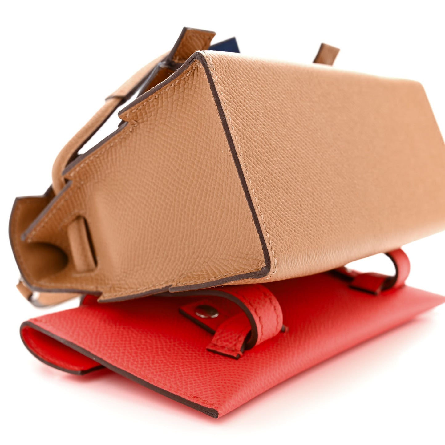 Epsom Swift Quelle Idole Picto Kelly Doll Handbag Biscuit Rose Texas Blue France