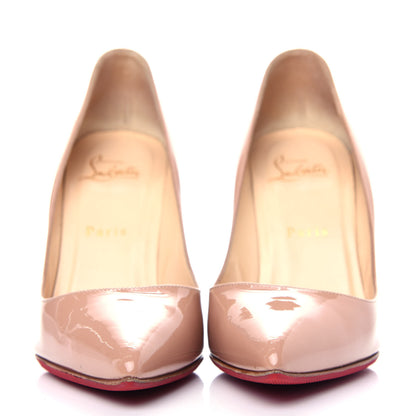 Christian Louboutin Patent Pigalle 100 Pumps 37 Nude 2 of 10