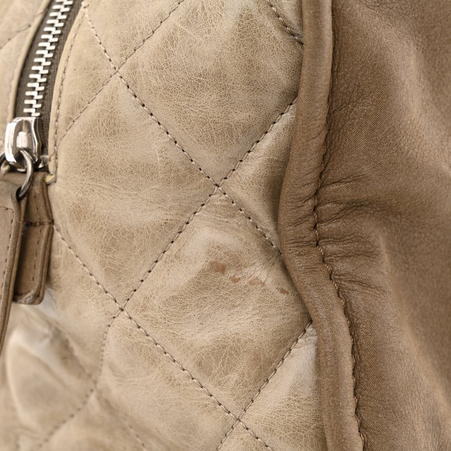 Iridescent Calfskin In The Mix Bowler Brown