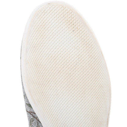 Gucci Calfskin Glitter Womens Bambi Tian Low Top Sneakers 38.5 Silver 10 of 10