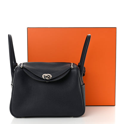 Hermes Taurillon Clemence Lindy 26 Bleu Abysse 11 of 11
