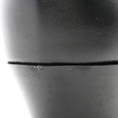 Chanel Calfskin CC High Boots 37 Black 9 of 10