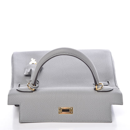 Hermes Togo Kelly Retourne 25 Gris Mouette 14 of 35