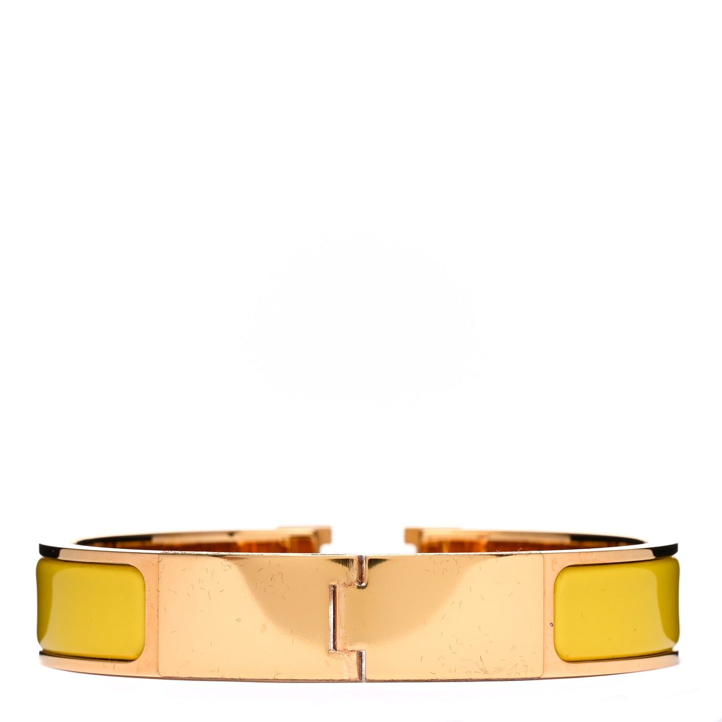 Enamel Narrow Clic Clac H Bracelet PM Jaune Soleil