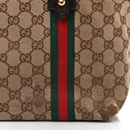 Gucci Monogram Medium Jolicoeur Tote Dark Brown 11 of 13