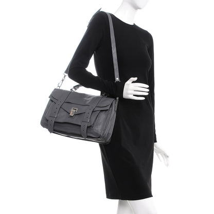 Proenza Schouler Lambskin Medium PS1 Satchel Heather Grey 2 of 9