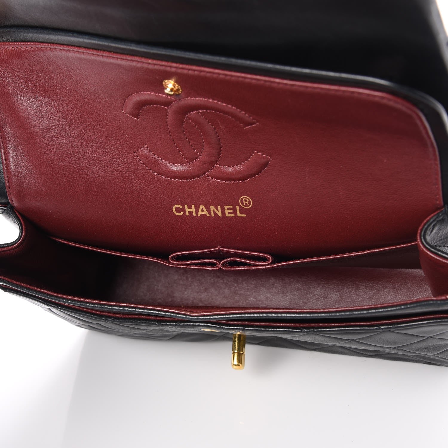 Chanel Lambskin Quilted Small Double Flap Black 7 of 7