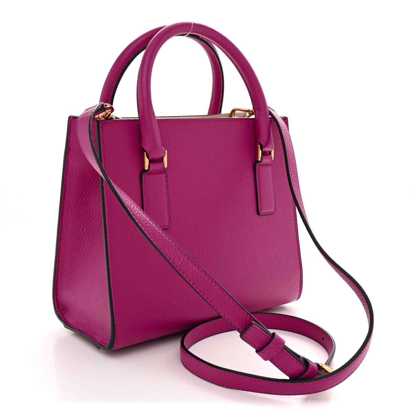 Grainy Calfskin Virtus Top Handle Tote Pink Light Pink