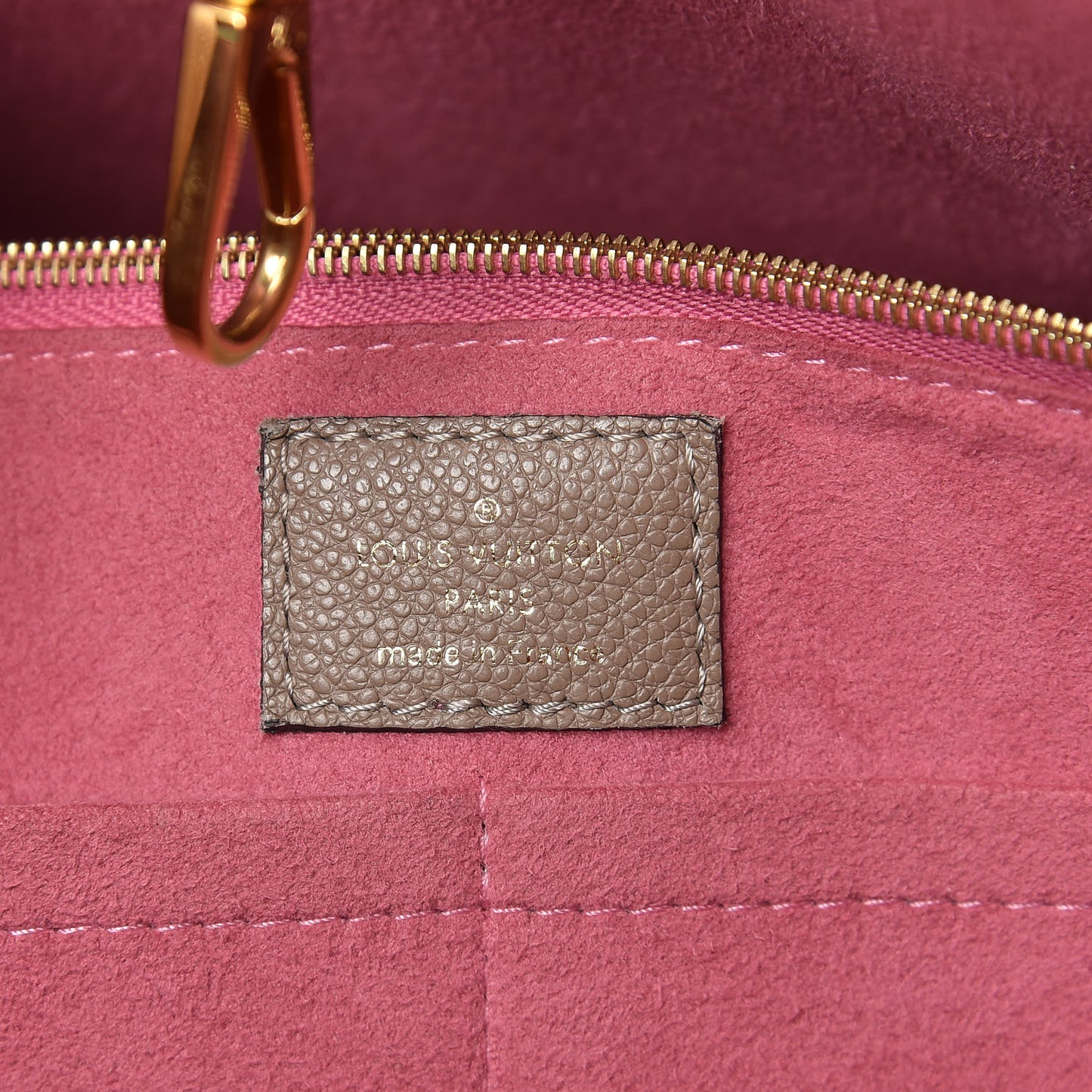 Calfskin Monogram Kimono Tote Taupe Glace