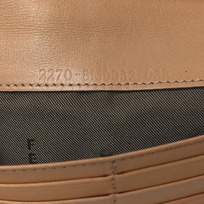 Fendi Zucchino Vitello Continental Wallet Beige 8 of 10