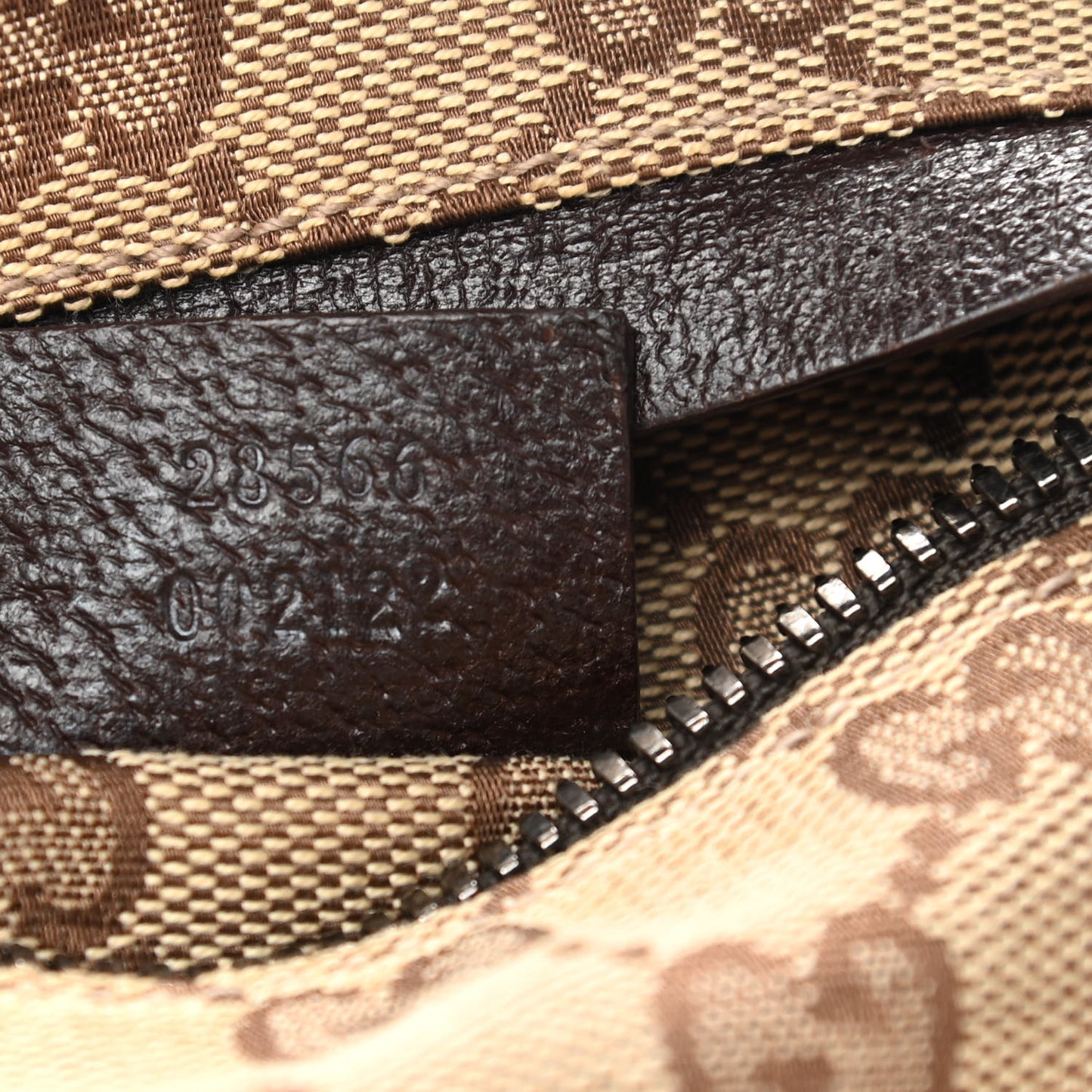 GG Monogram Web Double Pocket Belt Bag Dark Brown