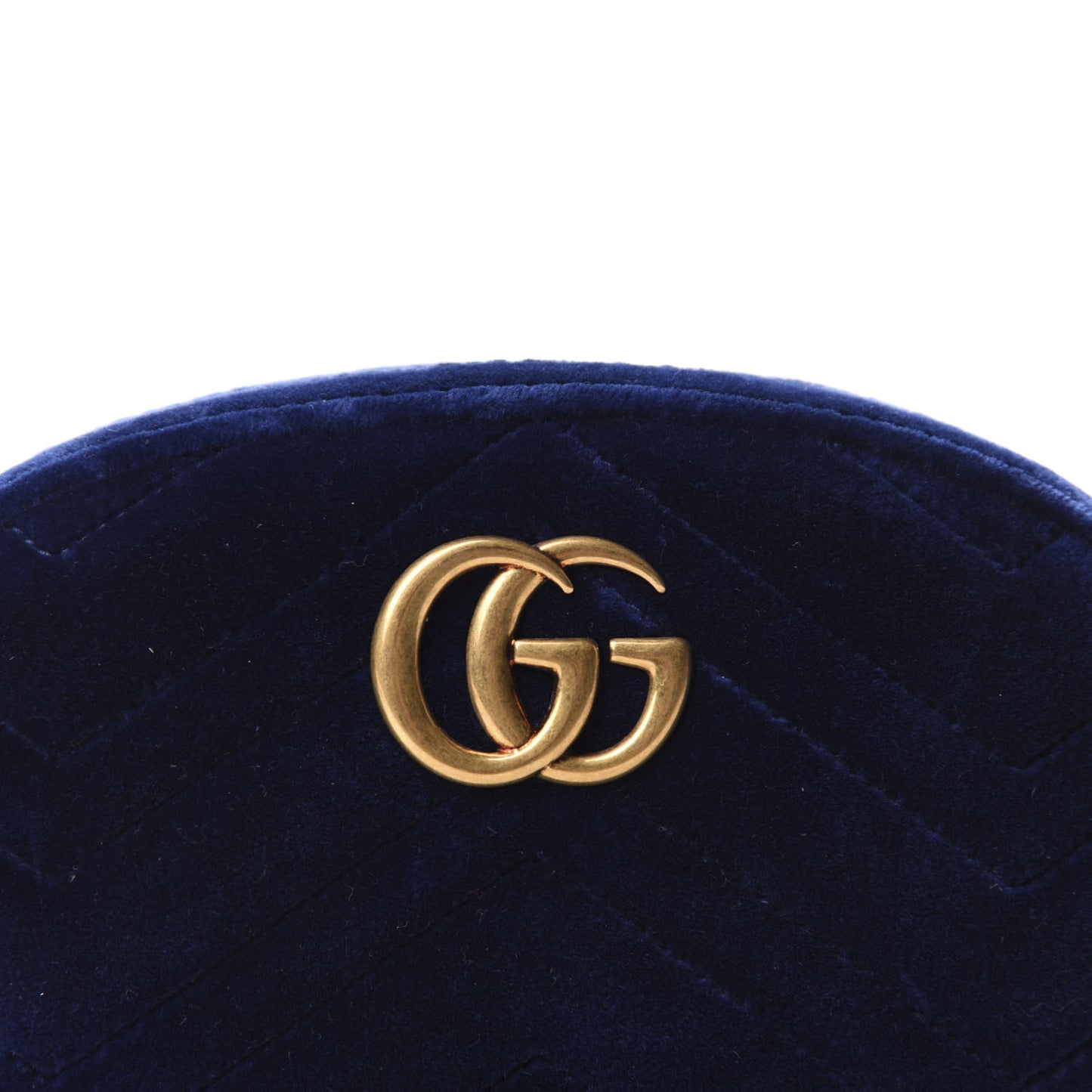 Velvet Matelasse GG Marmont Belt Bag 85 34 Cobalt Blue