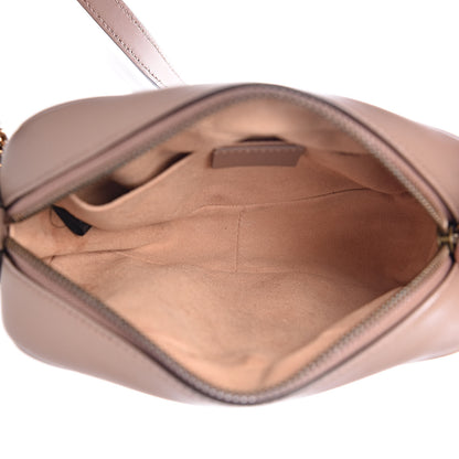 Gucci Calfskin Matelasse Mini GG Marmont Chain Shoulder Bag Porcelain Rose 5 of 11