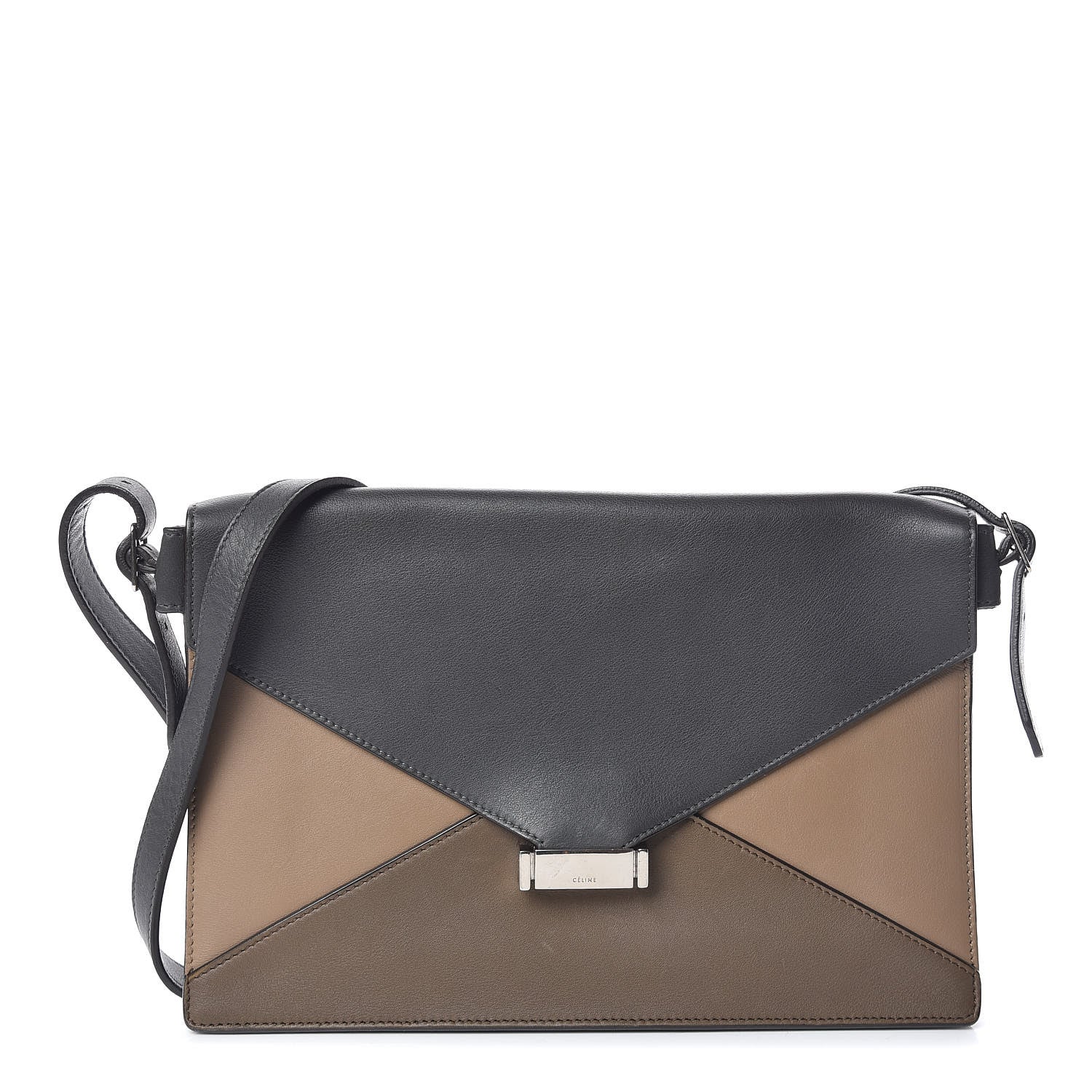 Celine Smooth Calfskin Small Tri-Color Diamond Clutch 1 of 8