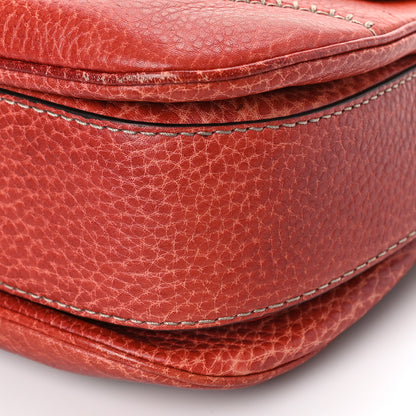 Gucci Calfskin Medium New Bamboo Top Handle Bag Red 9 of 9