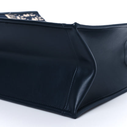 Christian Dior Oblique Calfskin Medium Book Tote With Strap Blue Multicolor 9 of 11