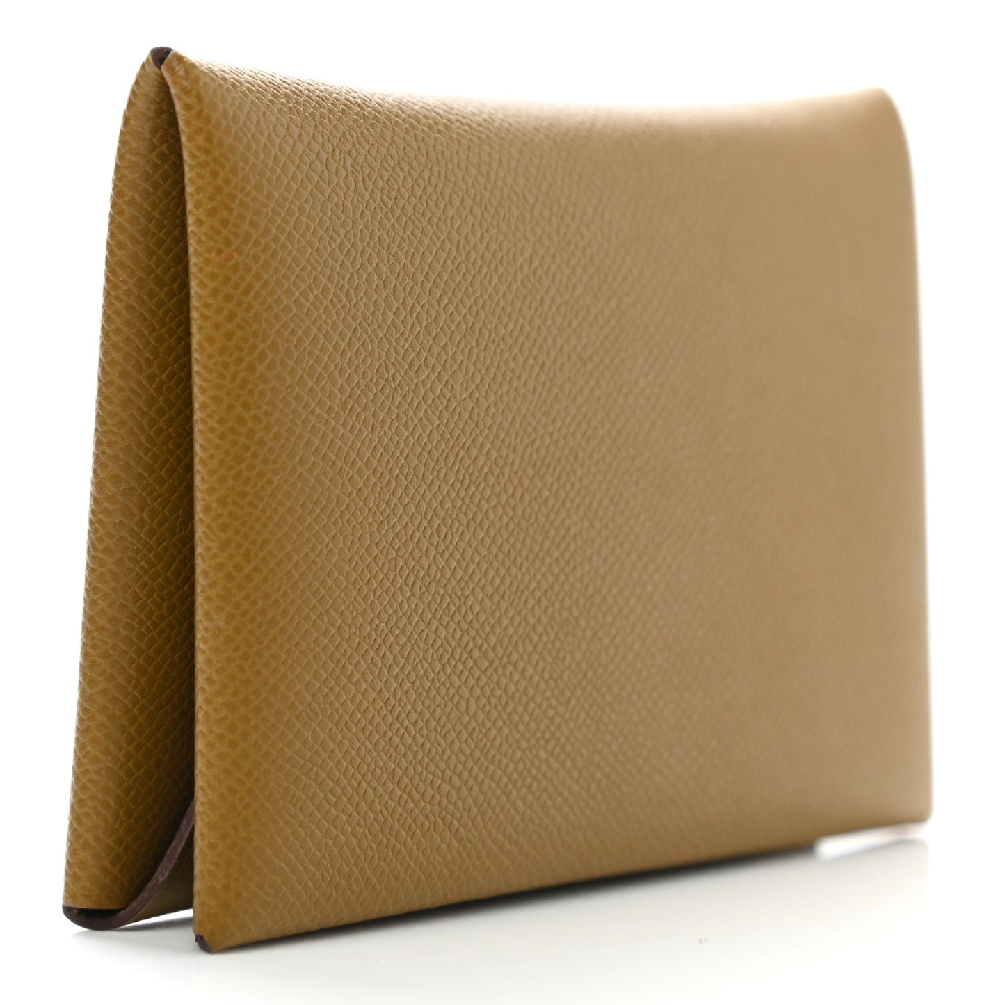 Madame Calfskin Calvi Card Case Bronze Dore