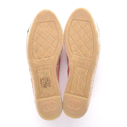 Chanel Suede Pearl CC Espadrilles 36 Pink 5 of 11