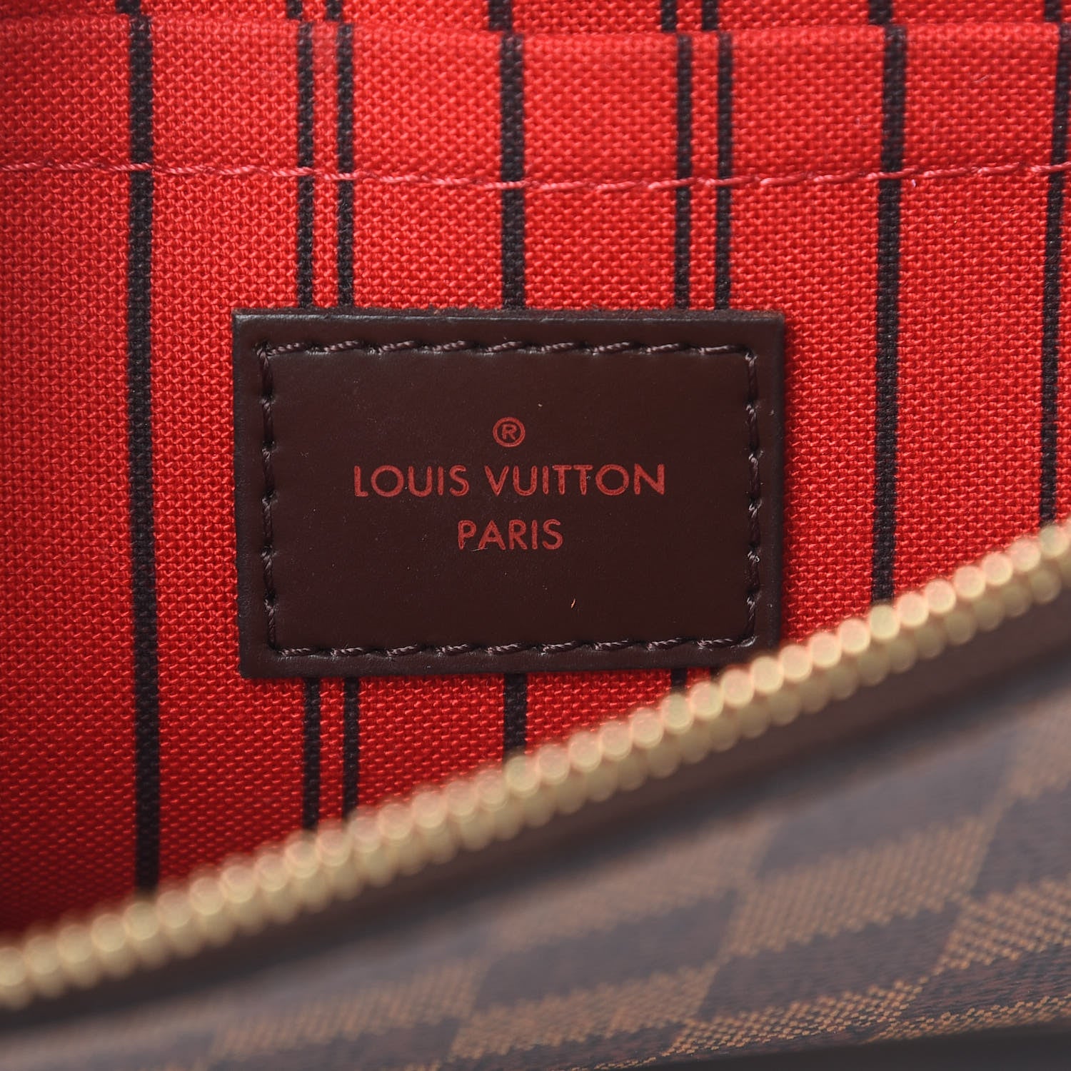 Louis Vuitton Damier Ebene Neverfull MM GM Pochette 6 of 9
