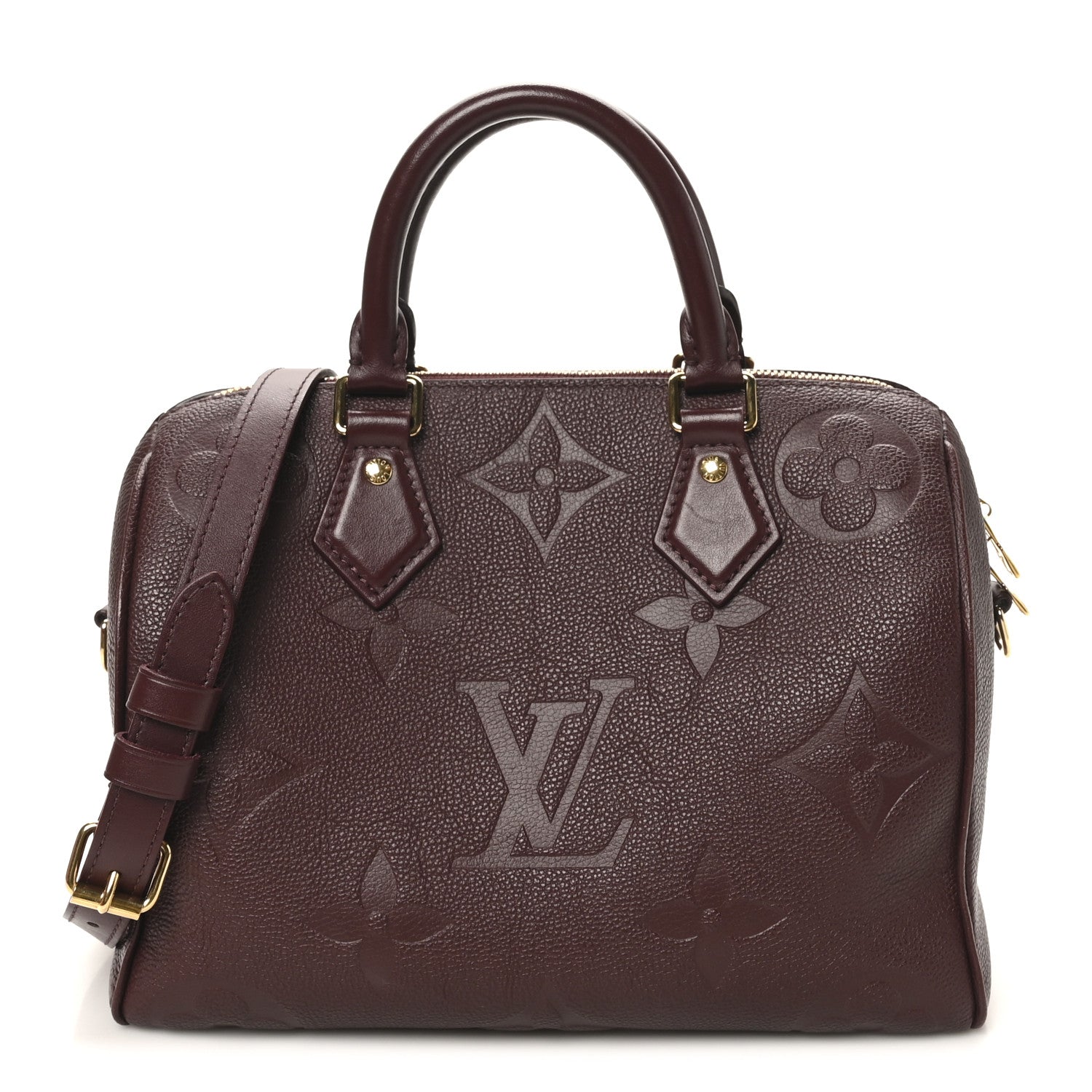 Louis Vuitton Empreinte Monogram Giant Speedy Bandouliere 25 Wine 1 of 9