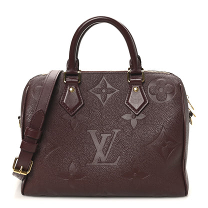 Louis Vuitton Empreinte Monogram Giant Speedy Bandouliere 25 Wine 1 of 9