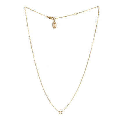 Cartier 18K Yellow Gold Diamond SM D'Amour Pendant Necklace 3 of 7