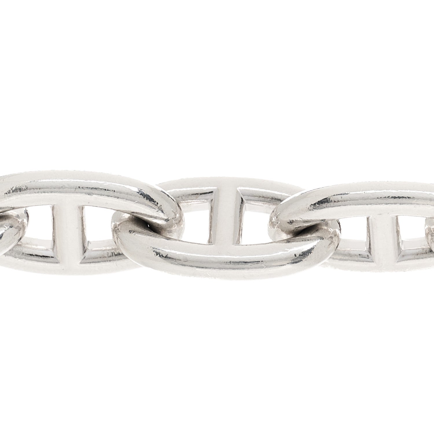 Hermes Sterling Silver GM Chaine d'Ancre Bracelet 6 of 8