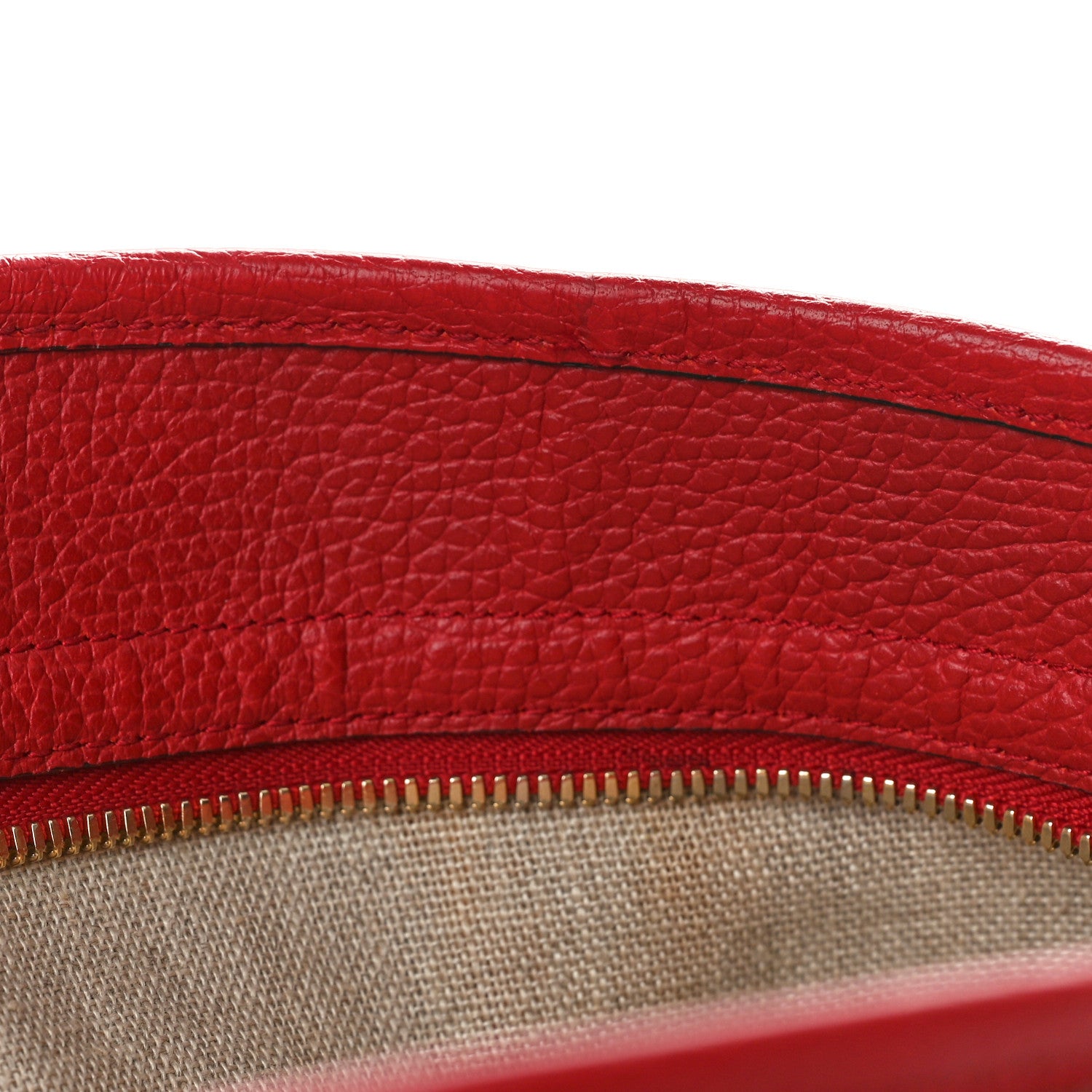 Gucci Monogram Bree Zippered Tote Beige Red 11 of 12