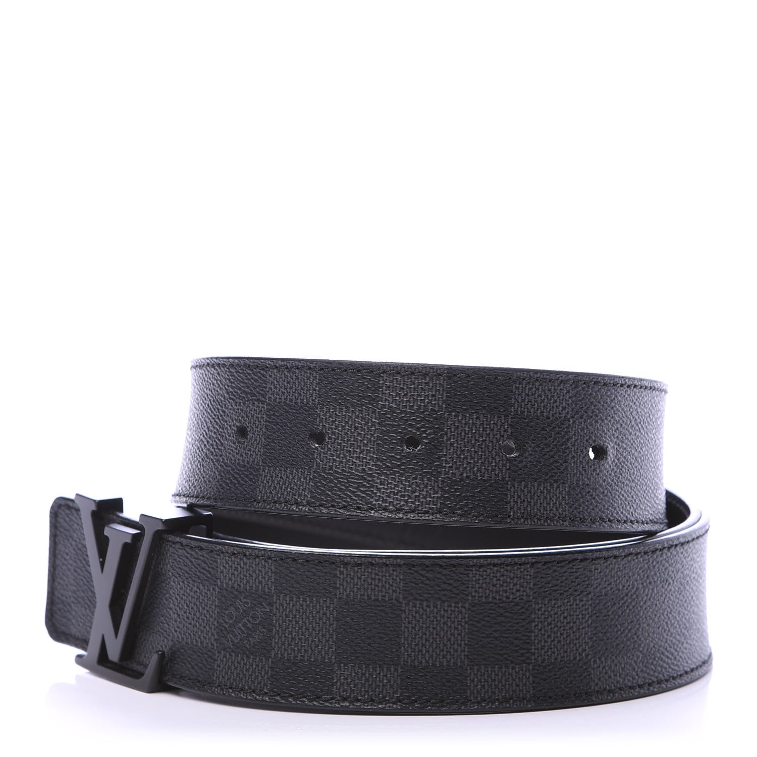 Louis Vuitton Damier Graphite 40mm LV Initiales Belt 100 40 3 of 6