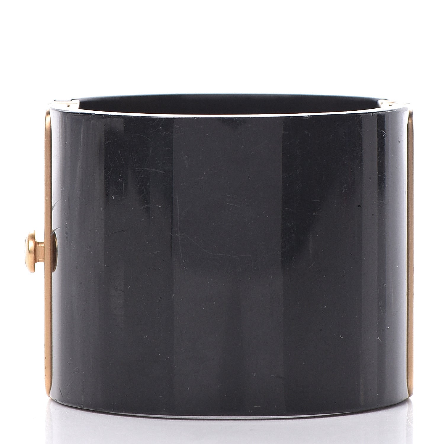 Chanel Resin Enamel CC Cabochon Cuff Black Multicolor 3 of 7