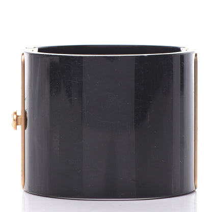 Chanel Resin Enamel CC Cabochon Cuff Black Multicolor 3 of 7