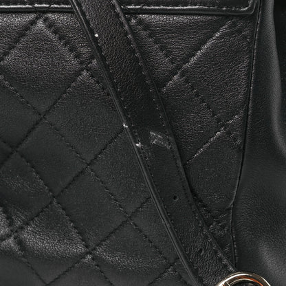 Chanel Lambskin Quilted Small Duma Drawstring Backpack Black 11 of 12