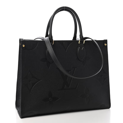 Louis Vuitton Empreinte Monogram Giant Onthego MM Black 3 of 9