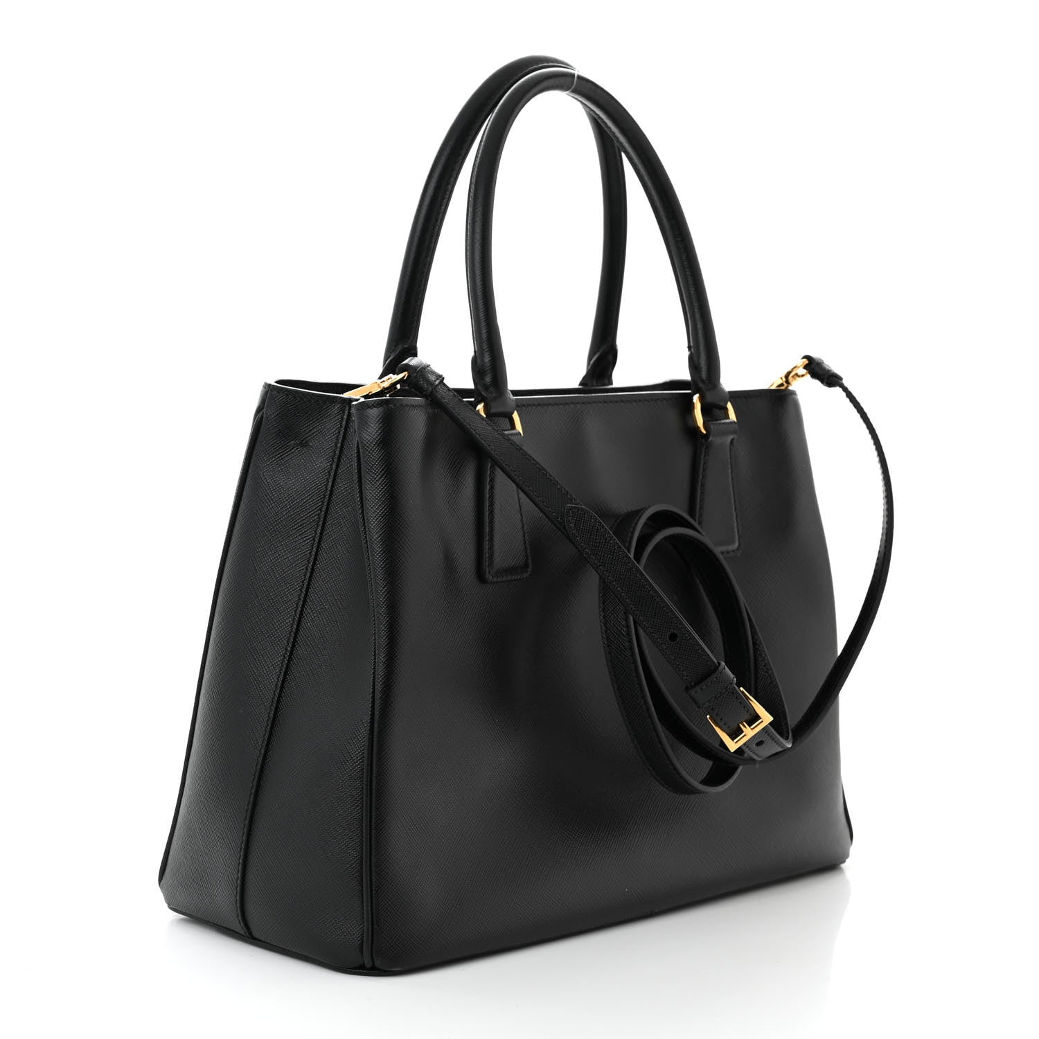 Prada Saffiano Lux Medium Tote Black 3 of 13