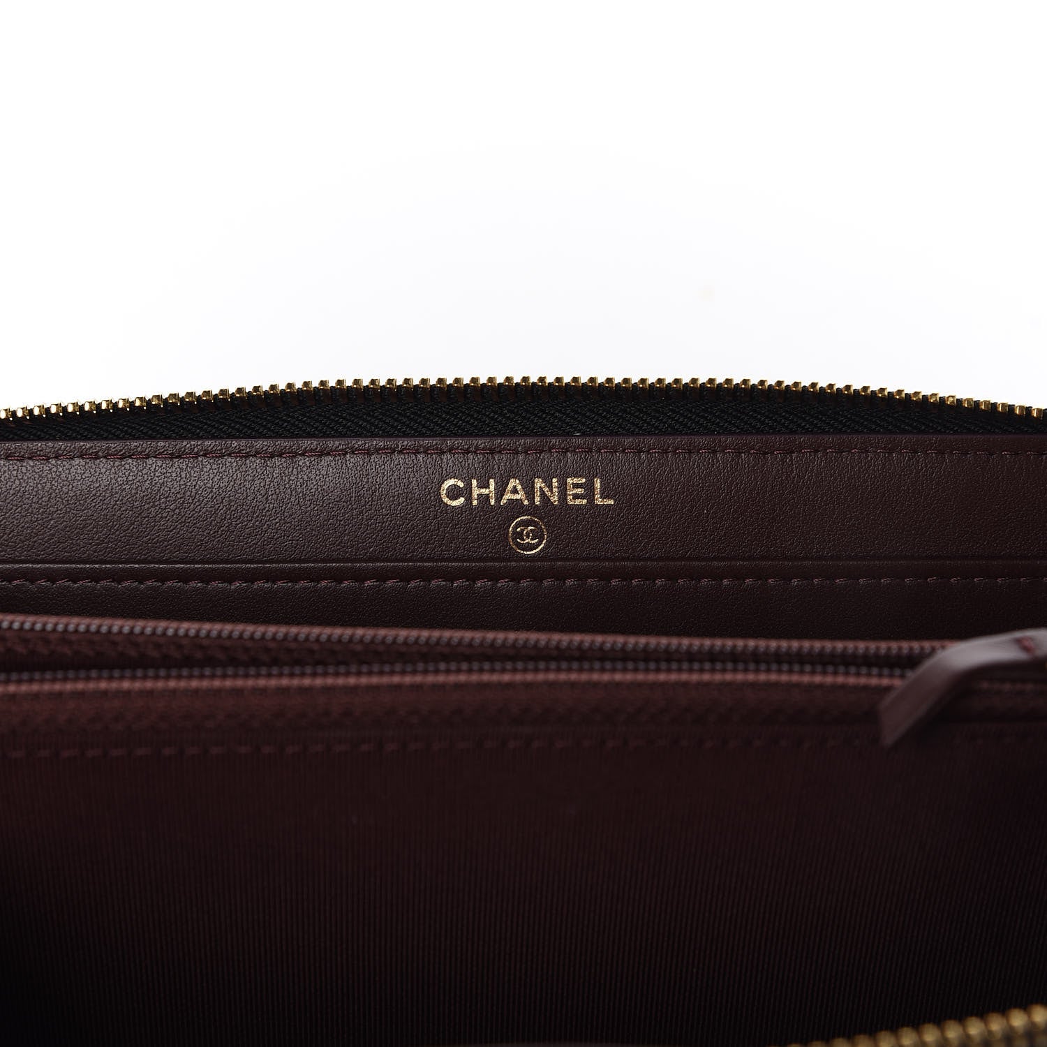 Chanel Caviar Quilted Large Gusset Zip Around Wallet Black 9 of 12