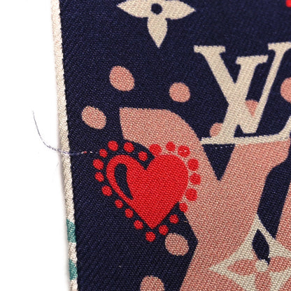 Louis Vuitton Silk Monogram BB Bandeau Blue MA 5 of 5