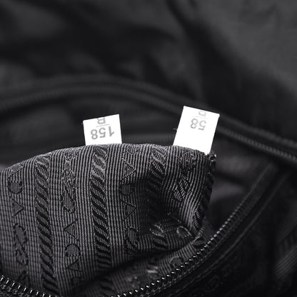 Prada Tessuto Nylon Saffiano Vela Tote Black 9 of 9