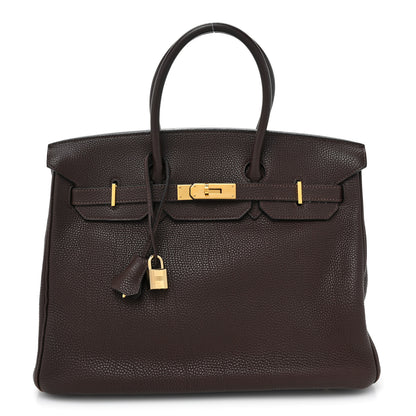 Hermes Togo BIRKIN 35 Chocolate 1 of 19