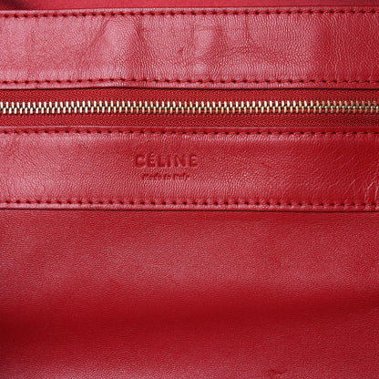 Celine Lambskin Horizontal Cabas Magenta 6 of 12
