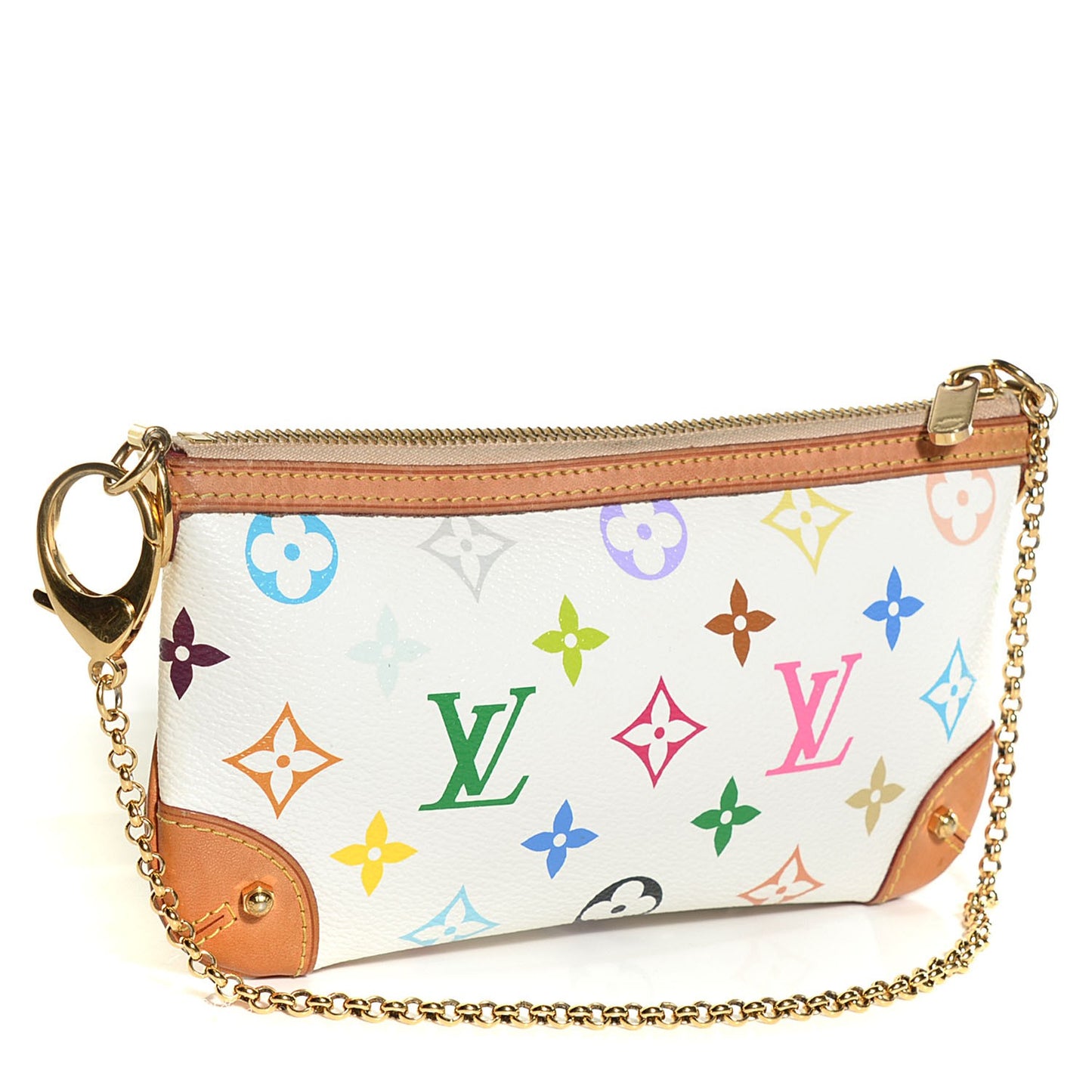 Monogram Multicolor Pochette Milla MM White
