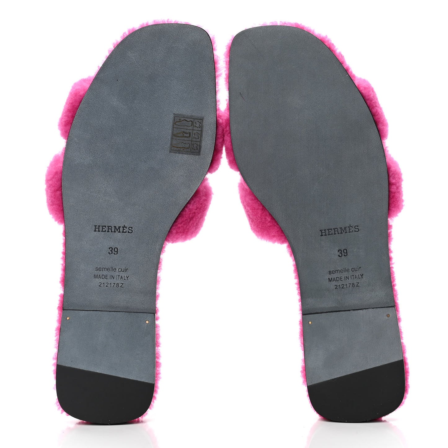 Woolskin Oran Sandals 39 Rose Fuchsia