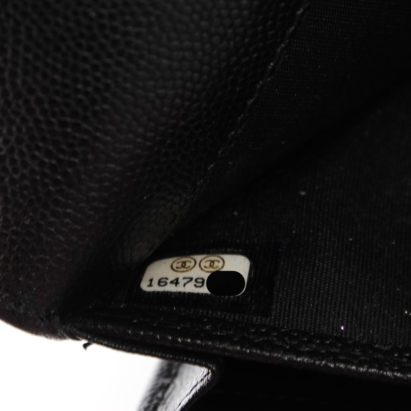 Caviar Sevruga Long Flap Wallet Black