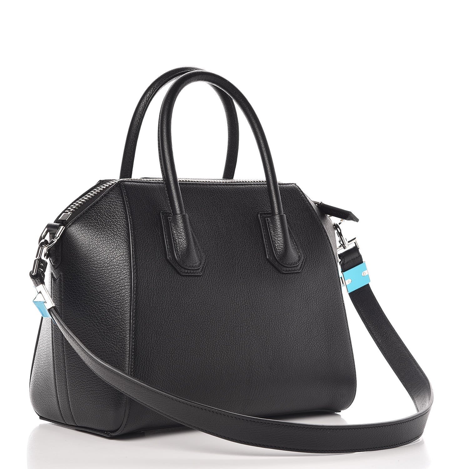 Givenchy Sugar Goatskin Striped Small Antigona Black Red 4 of 11