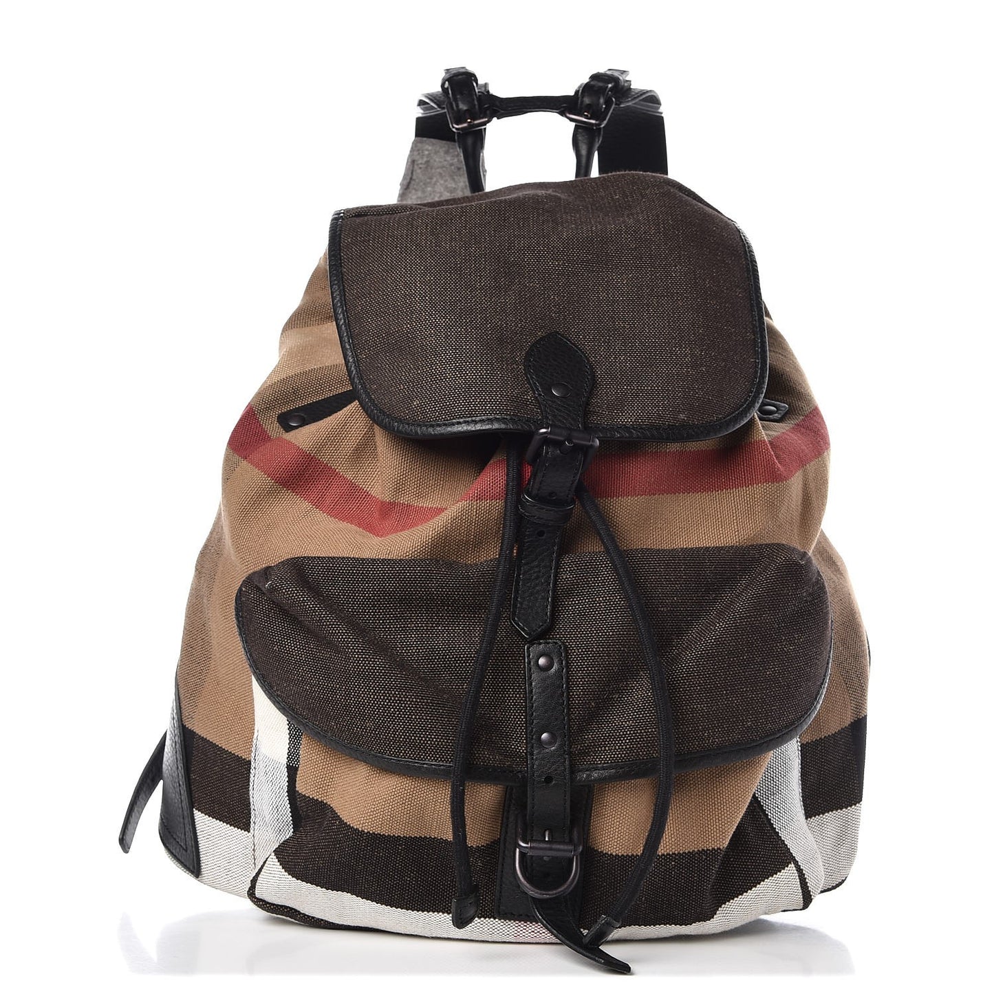 Canvas Mega Check Korbin Backpack Camel