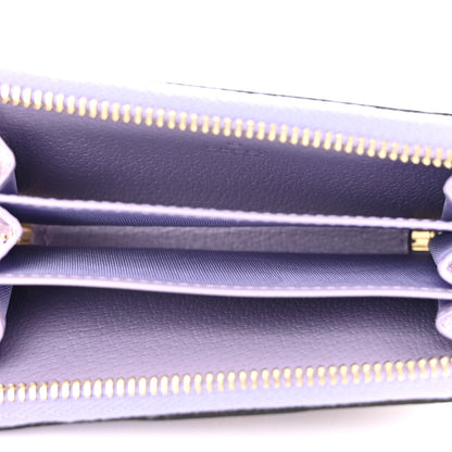 Gucci Monogram Jumbo GG Textured Dollar Calfskin Ophidia Key Card Case Beige Lapis 5 of 9
