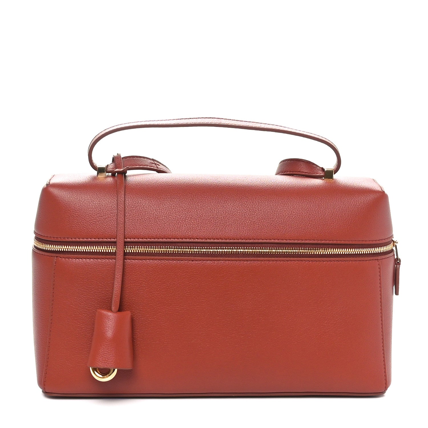 Loro Piana Saddle Calfskin Extra Bag L27 Deep Kummel 1 of 9