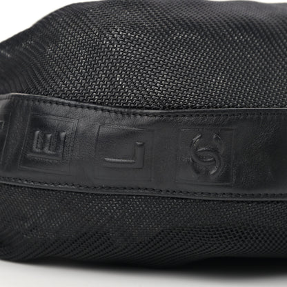 Chanel Mesh Calfskin Sport Tassel Hobo Black 10 of 13